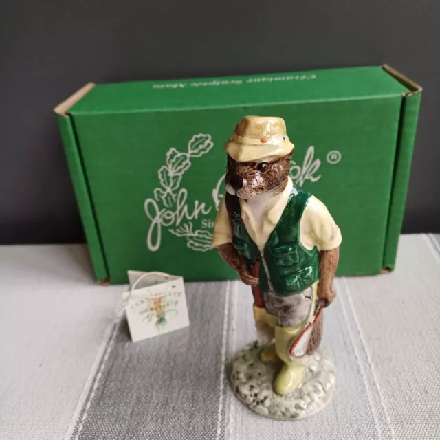 Beswick Fisherman Otter ECF2 English Country Folk SIGNED Boxed With Certificate