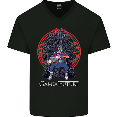 Game of Future Funny Movie Parody Mens V-Neck Cotton T-Shirt