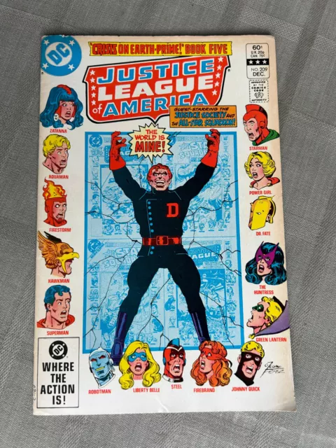 Justice League Of America Volume 1 N°209 1982 Vo En Très Bon État / Very Fine