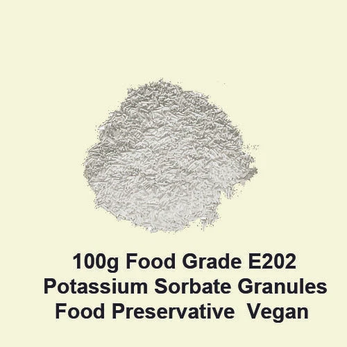 100g Food grade Potassium sorbate E202   Food preservative Vegan