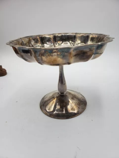Chippendale International Silver Co. Candy/Nut Dish Silverplate