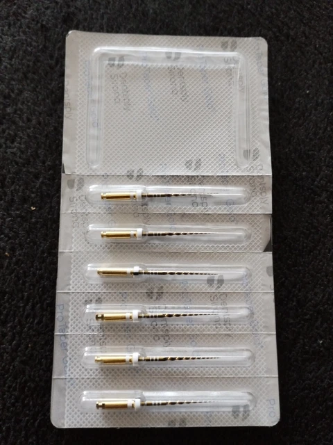 Dentsply Protaper Gold Rotary Files – 6 Pack (Sx, S1-S2, F1-F5) – Endodontic Dental Kit