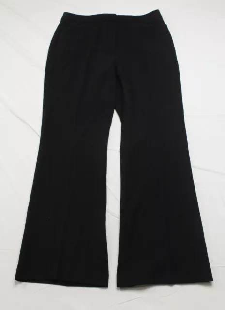 Calvin Klein Women's High Waist Pleated Wide Leg Pants LV5 Black Size 14 NWT