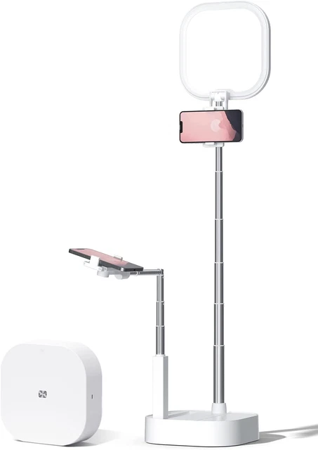 Viozon Extendable Selfie Stand,Height&Angle Adjustable,Overhead 360° Rotate,2 Ph