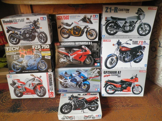 RARE MAQUETTE KIT Aoshima 1/12 Kawasaki 750RS Z2 Moriwaki '70s Custom