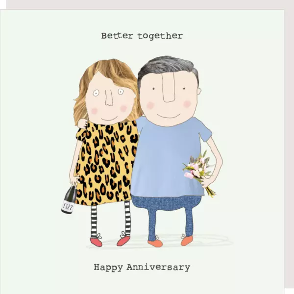 Better Together Anniversary Greeting Card - Rosie Made a Thing Gin & Frolics