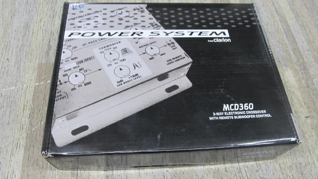 Clarion Mcd360 3-Way 6-Channel Input Electronic Crossover W/ 5-Volt Rca Outputs