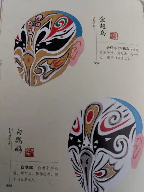 Chinese Stage Facial Makeup Masks Beijing Opera Costume Art Fashion 2004