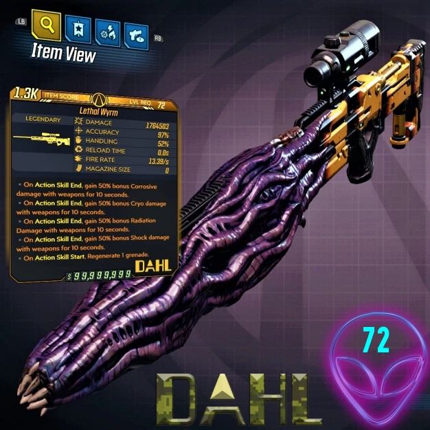 XBOX/PC/PS) Borderlands 3 MODDED Level 1 ☢️ Itchy La Varlope ☢️ MAYHEM
