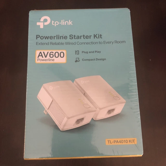 TPLINK TLPA4010 KIT AV600 600Mbps Nano Powerline Adapter
