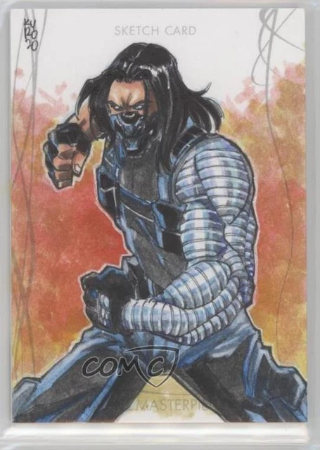 2020 Upper Deck Marvel Masterpieces Sketch Cards 1/1 kurobhie Auto Sketch 07yb