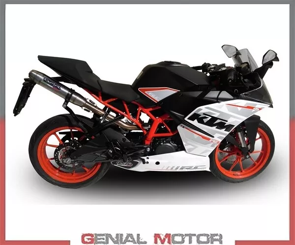Exhaust Muffler GPR DEEPTONE INOX Approved for KTM RC 390 High-level 2015 > 2016