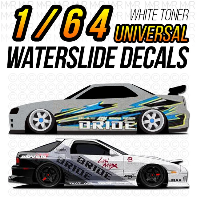 thumbnail image 2 of HOT WHEELS TOYOTA AE86 Trueno Custom Universal WaterSlide Decal 1/64 2 of 11