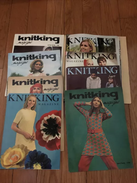 lot 12 KNITKING magazines knit king modern knitting fashion sweaters And More