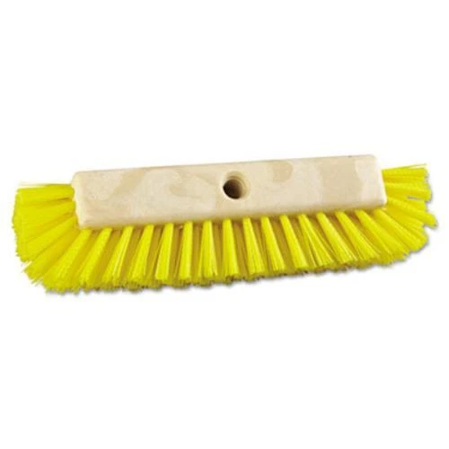 Boardwalk 3410 Dual-surface Scrub Brush, Plastic Fill, 10" Long, Yellow