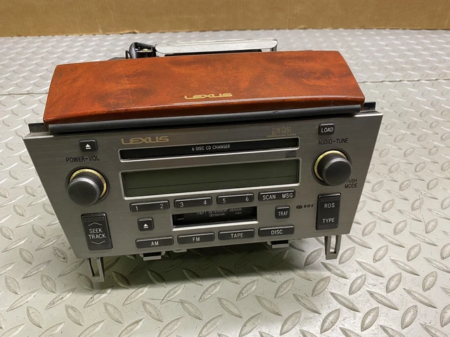 02 - 08 Lexus Sc430 Radio Stereo Receiver Disc Changer Gps Head Unit With Cover