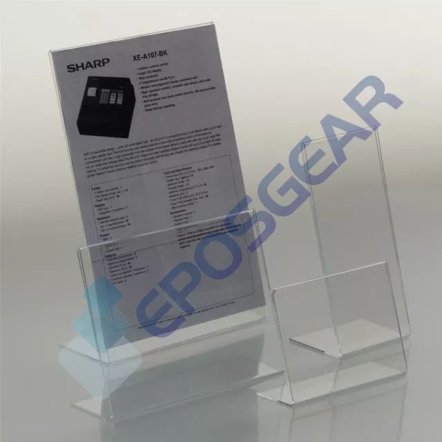 Acrylic Counter Poster Holder Perspex Leaflet Display Stand A3 A4 A5 A6 A7  A8 A9