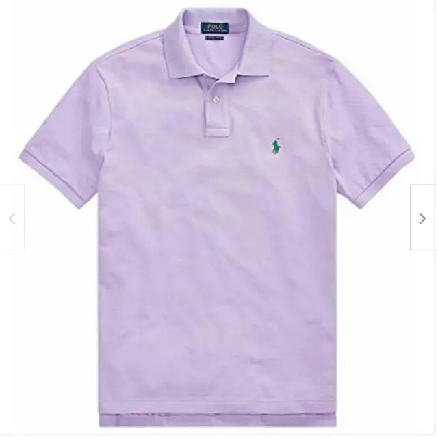 POLO RALPH LAUREN Classic Fit Mesh Polo Shirt Purple XL