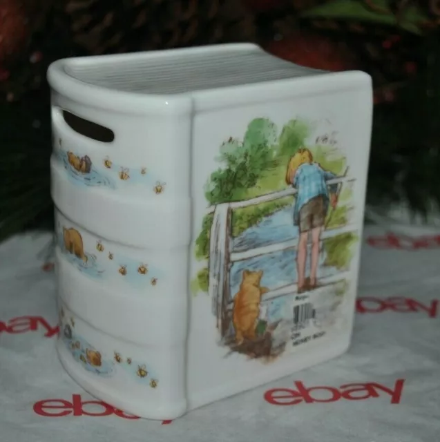 NEW ROYAL DOULTON Winnie Pooh Money Box Shaped Book Disney Collectible NO BOX