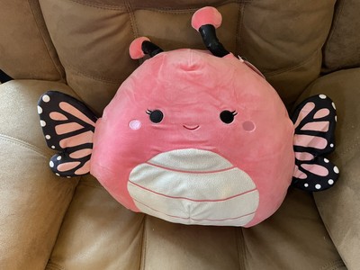 SQUISHMALLOW 12” ANDREINA The Pink Monarch Butterfly Plush New £62.48 ...