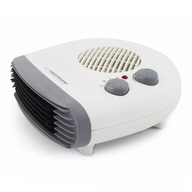 Calefactor de aire para baño horizontal Regulable Calefacción   2000W Blanco