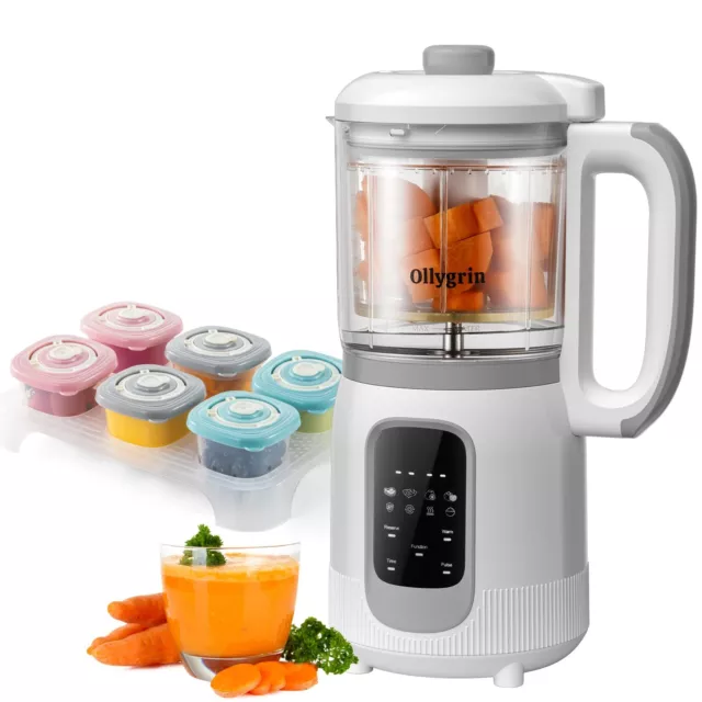 Ollygrin Baby Food Maker Steamer and Blender Baby Food Processor Puree Machin...