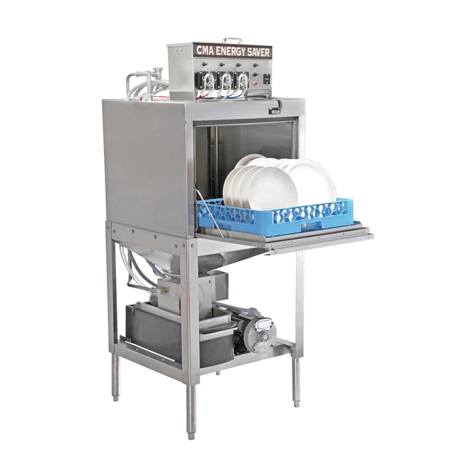 CMA Dishmachines EST-FL Door Type Single Rack Front Loader Dishwasher, Low Temp