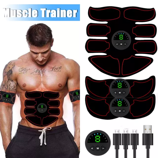 Muscle Electro Stimulator Ems Abdominal Toner Abs Trainer Fitness Training Belt