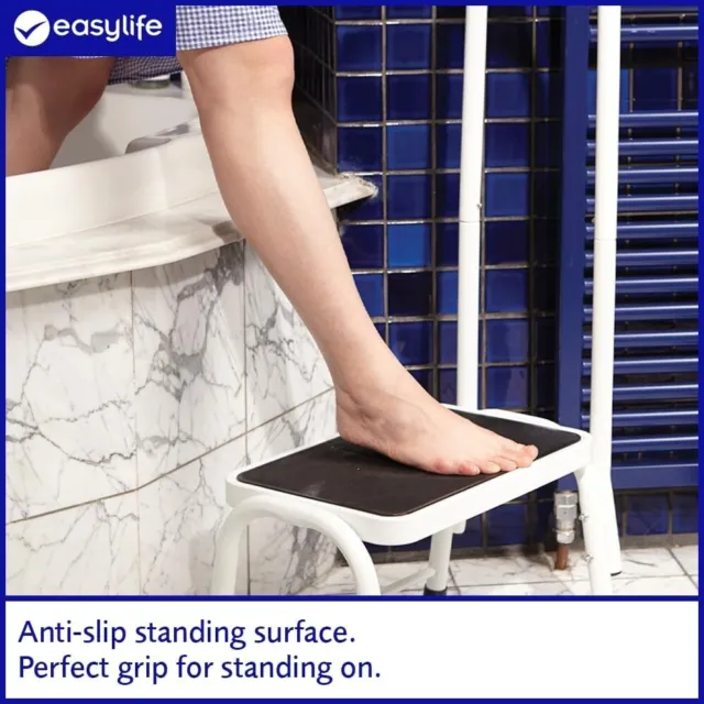Safety Step Stool  Step Stool with a Handrail for Support  Non-Slip Sturdy 3