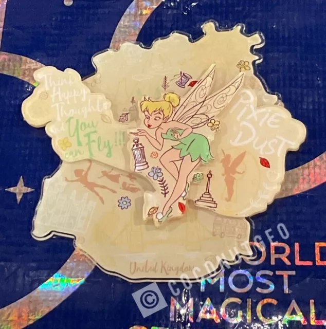 DISNEY PARKS 2024 Epcot UK X Peter Pan Tinkerbell Pixie Dust Acrylic