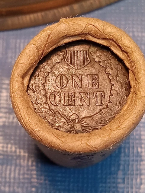 Indian Head/Wheat Back Penny Shotgun Half Roll Prior to 1929-Lot # 839
