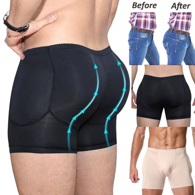 MEN PADDED SHORTS Hip Enhancer Booty Lifter Panty Underwear Body
