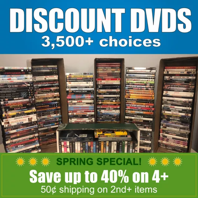 DISCOUNT DVDS (Mc thru Ol)  **BUNDLE SAVINGS & SHIPPING DISCOUNTS**