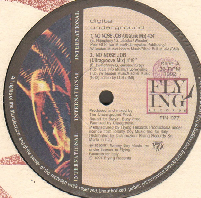 Digital Underground No Nose Job À VENDRE! PicClick FR