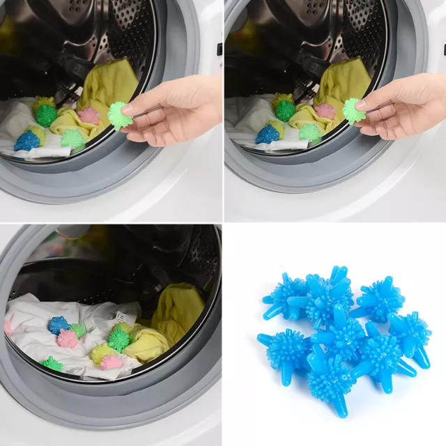 10pcs Laundry Ball Cleaning Washing Machine Clothes Starfish Shape Cleaning -wf