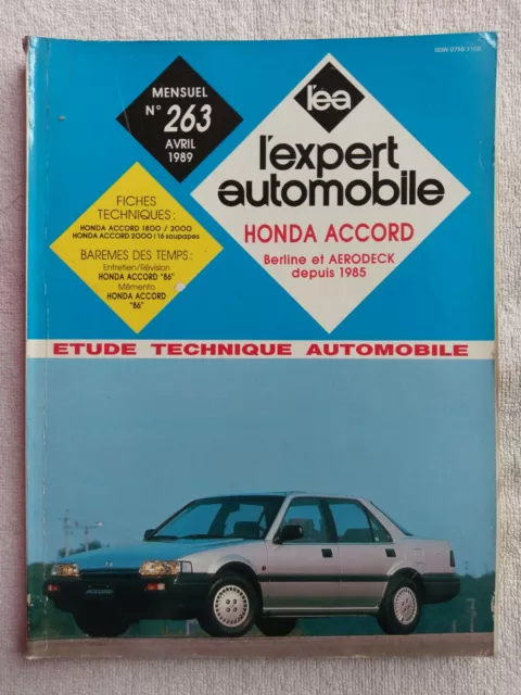 Revue Technique Automobile pour HONDA ACCORD berline et AERODECK depuis 1985