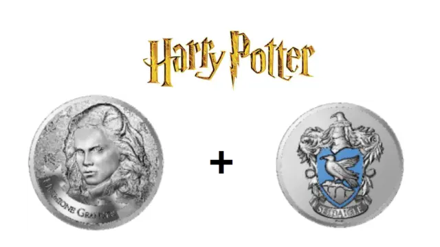 Lot 2 Mini Médailles Monnaie de Paris Harry Potter 2021 - Hermione + Serdaigle