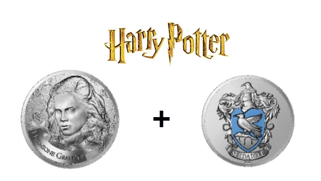 Lot 2 Mini Médailles Monnaie de Paris Harry Potter 2021 - Hermione + Serdaigle