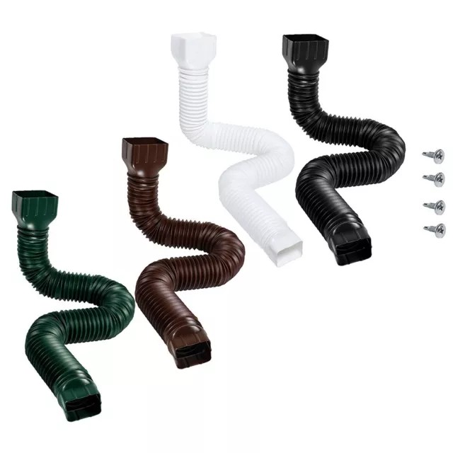 Heavy Duty Downspout Extension Includes Extra Screws for Secure Installation