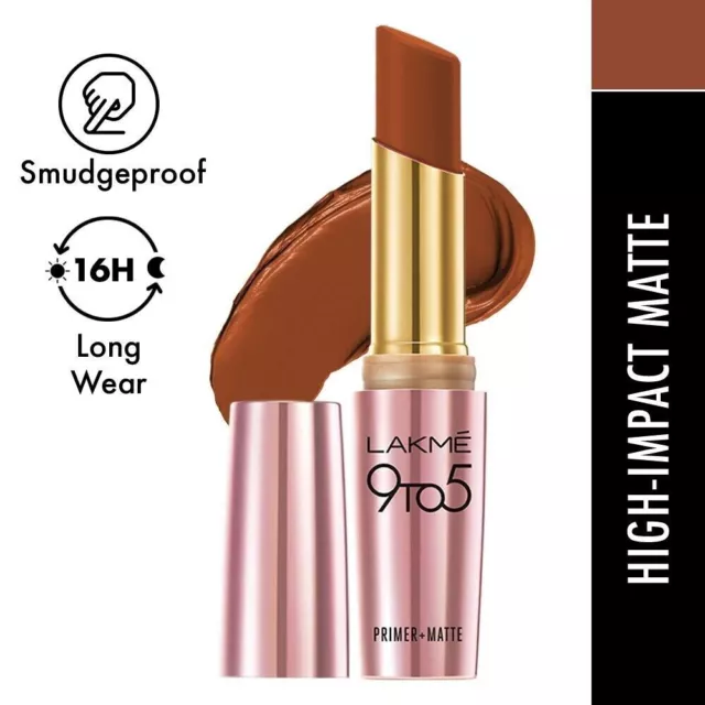 Lakme 9 To 5 High Impact Matte Lipstick -  Rustic Brown