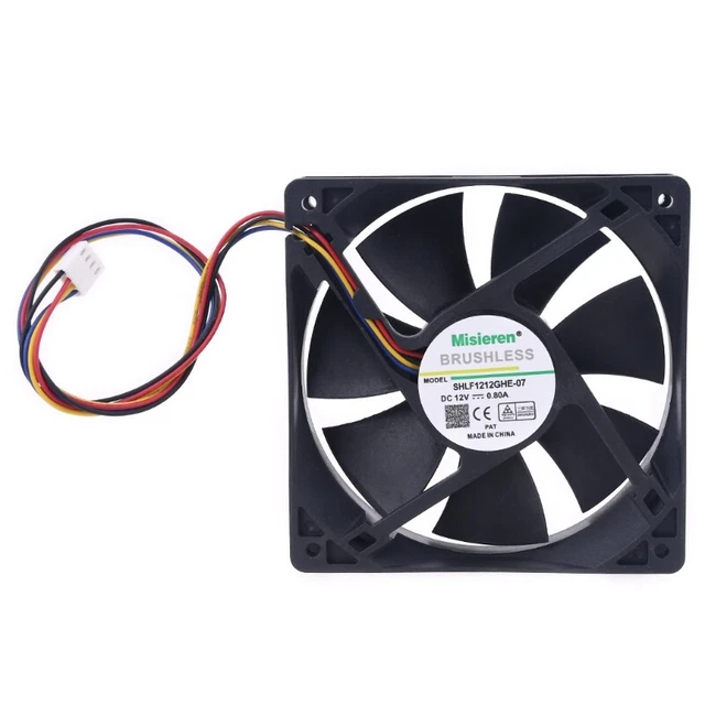 for 12V 12cm BrushlessCooling Fan High Speed Air Flow 6500R PC Miner Fans 120