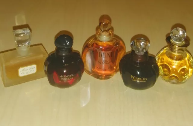 5 x Parfum Mini's Set Dolce Vita Dune Hypnotic Poison Esprit Miss Dior Christian