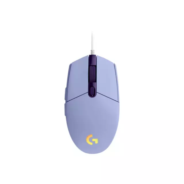 Logitech G203 Gaming-Maus mit anpassbarer LIGHTSYNC RGB-Beleuchtung lila