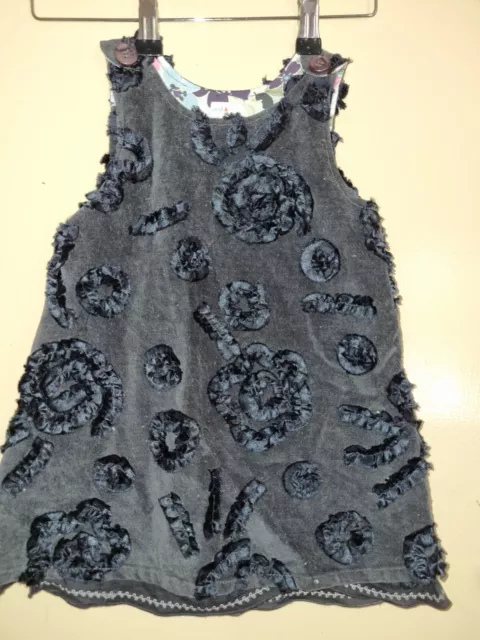 Jack and Milly black floral dress toddler girls size 2