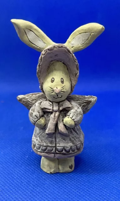 Vintage Sarahs Attic Limited Edition Figurine Reba 1989 Bunny Rabbit