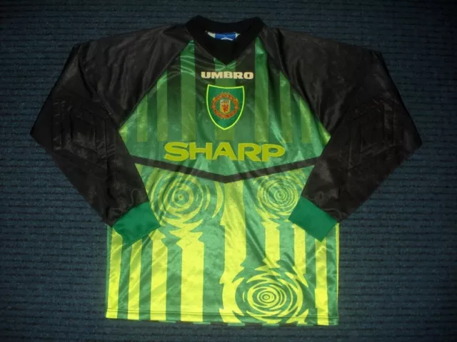 Vintage Umbro MANCHESTER UNITED 1997-1998 Torwarttrikot Trikot England