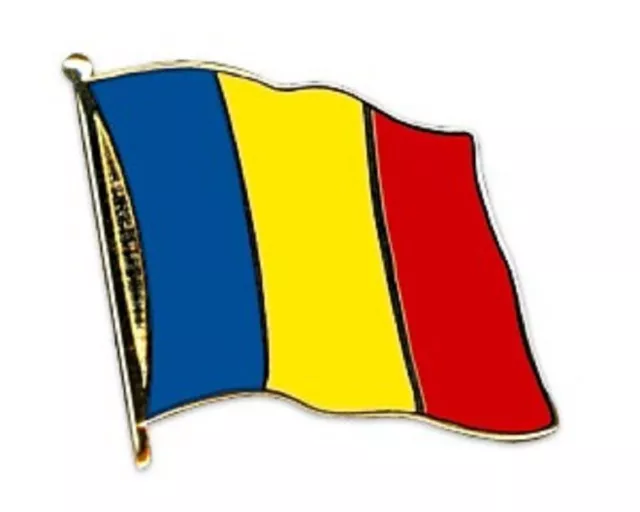 EM - EURO Rumänien Flaggen Pin Fahnen Pin Flaggenpin Anstecker Fahnen Pin
