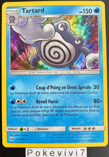 Pokemon Card TARTARD 32/149 Holo Sun & Moon 1 SL1 FR USED