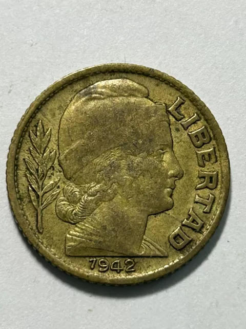 Argentina 1942 10 Centavos Coin