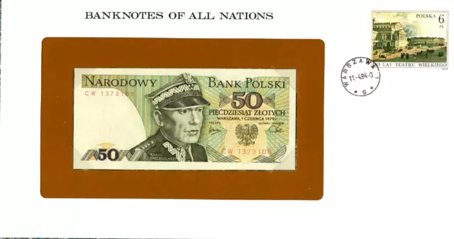 Banknotes of All Nations Poland 1979 50 Zlotych P-142b UNC CW 1373108